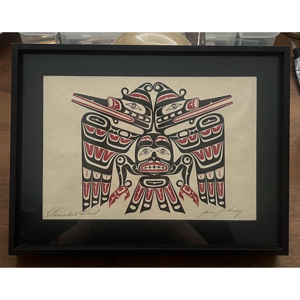 ❣️Signed “Kwaguilth Cannibal Bird” by Jim Johnny Inuit/First Nations Haida Art❣️